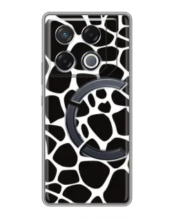 Чехол для Infinix GT 20 Pro с картинкой «Черно-белый жираф»