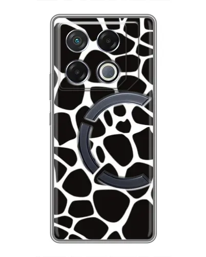 Чехол для Infinix GT 20 Pro с картинкой «Черно-белый жираф»