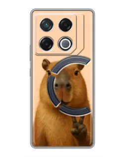 Чехол для Infinix GT 20 Pro с картинкой «Капибара виктория» Чехол для Infinix GT 20 Pro с картинкой «Капибара виктория»