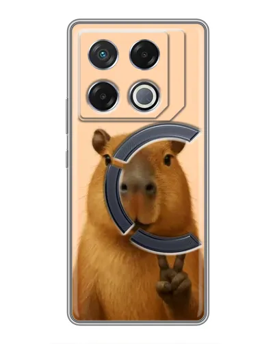Чехол для Infinix GT 20 Pro с картинкой «Капибара виктория» Чехол для Infinix GT 20 Pro с картинкой «Капибара виктория»