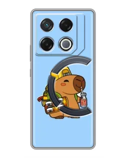Чехол для Infinix GT 20 Pro с картинкой «Капибара на скейте» Чехол для Infinix GT 20 Pro с картинкой «Капибара на скейте»