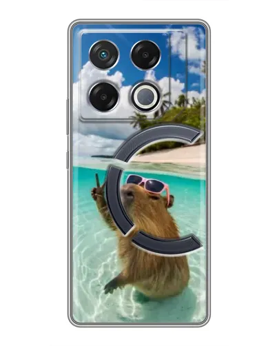 Чехол для Infinix GT 20 Pro с картинкой «Капибара на море» Чехол для Infinix GT 20 Pro с картинкой «Капибара на море»