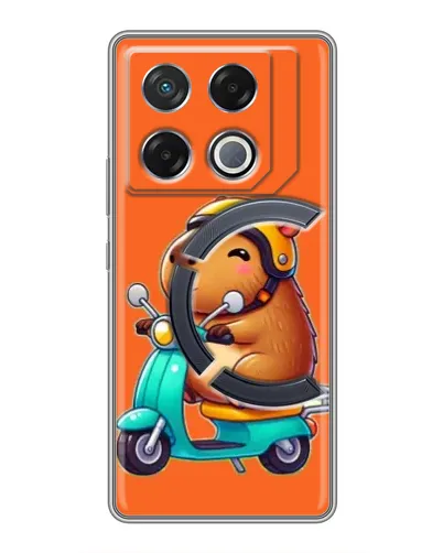 Чехол для Infinix GT 20 Pro с картинкой «Капибара на скутере» Чехол для Infinix GT 20 Pro с картинкой «Капибара на скутере»