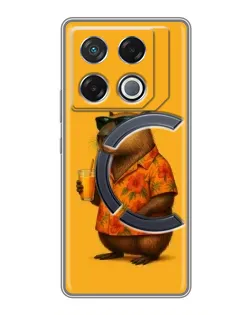 Чехол для Infinix GT 20 Pro с картинкой «Капибара на отдыхе» Чехол для Infinix GT 20 Pro с картинкой «Капибара на отдыхе»
