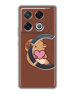 Чехол для Infinix GT 20 Pro с картинкой «Капибара с сердцем» Чехол для Infinix GT 20 Pro с картинкой «Капибара с сердцем»