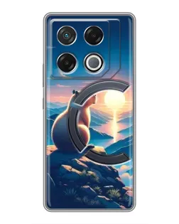 Чехол для Infinix GT 20 Pro с картинкой «Закат солнца с капибарой» Чехол для Infinix GT 20 Pro с картинкой «Закат солнца с капибарой»