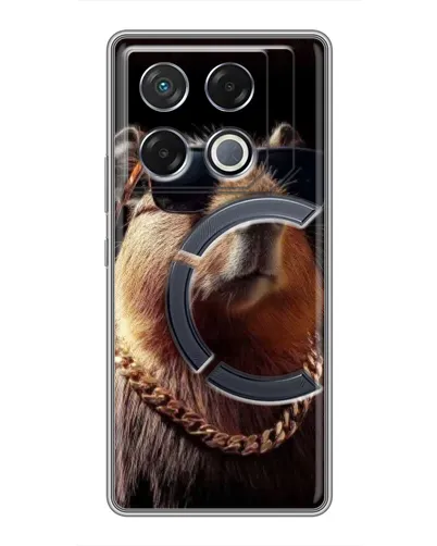 Чехол для Infinix GT 20 Pro с картинкой «Капибара золотая цепь» Чехол для Infinix GT 20 Pro с картинкой «Капибара золотая цепь»