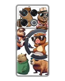 Чехол для Infinix GT 20 Pro с картинкой «Крутые капибары музыканты» Чехол для Infinix GT 20 Pro с картинкой «Крутые капибары музыканты»