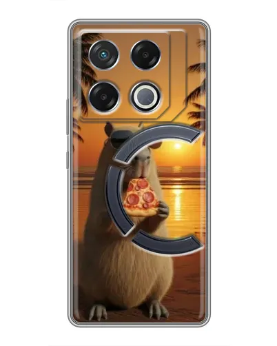 Чехол для Infinix GT 20 Pro с картинкой «Капибара с пиццей» Чехол для Infinix GT 20 Pro с картинкой «Капибара с пиццей»