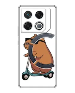 Чехол для Infinix GT 20 Pro с картинкой «Капибара на самокате» Чехол для Infinix GT 20 Pro с картинкой «Капибара на самокате»