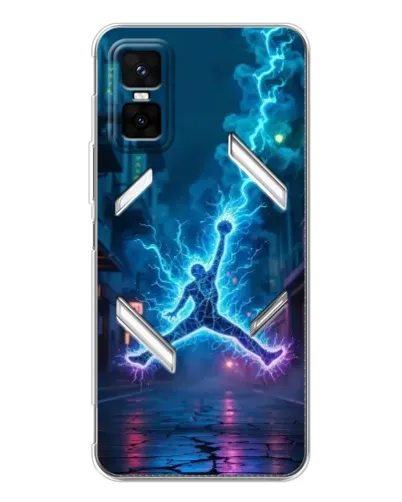 Чехол для Infinix GT 30 Pro с картинкой «Jordan Gold Jumpman»