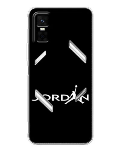 Чехол для Infinix GT 30 Pro с картинкой «Jordan White Logo»