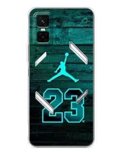 Чехол для Infinix GT 30 Pro с картинкой «Jordan Cyan 23» Чехол для Infinix GT 30 Pro с картинкой «Jordan Cyan 23»