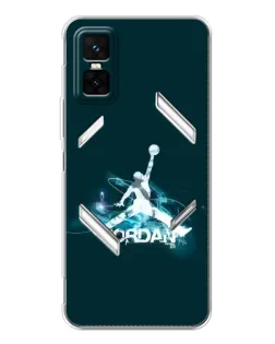 Чехол для Infinix GT 30 Pro с картинкой «Jordan Blue Fire» Чехол для Infinix GT 30 Pro с картинкой «Jordan Blue Fire»