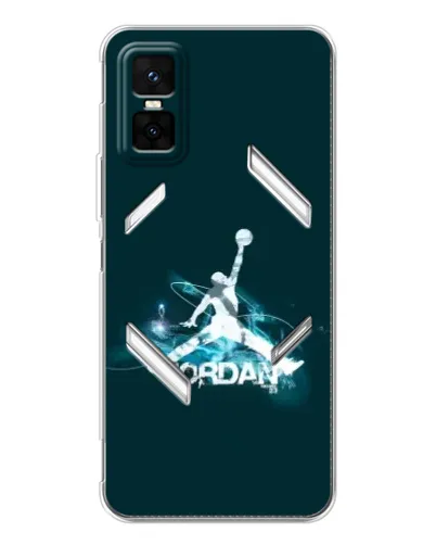 Чехол для Infinix GT 30 Pro с картинкой «Jordan Blue Fire»