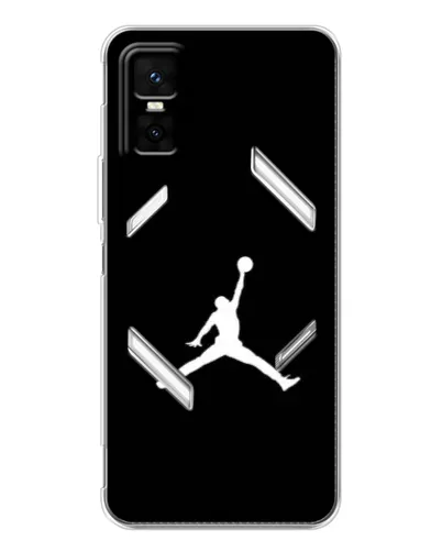 Чехол для Infinix GT 30 Pro с картинкой «Jordan Silhouette»