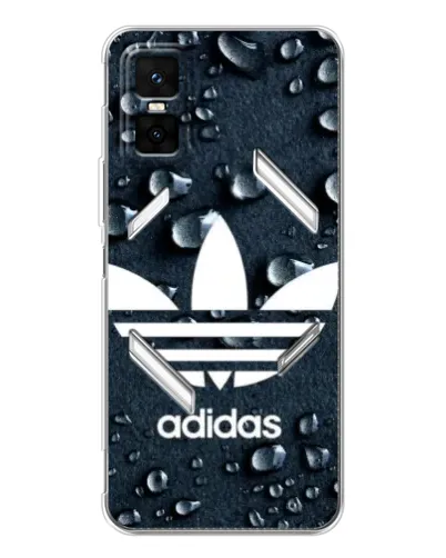 Чехол для Infinix GT 30 Pro с картинкой «Adidas Trefoil Blue»