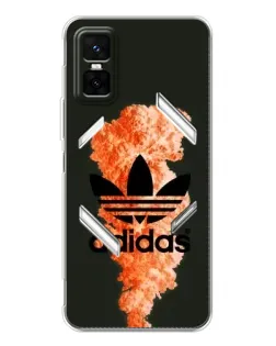 Чехол для Infinix GT 30 Pro с картинкой «Оранжевый дым Adidas» Чехол для Infinix GT 30 Pro с картинкой «Оранжевый дым Adidas»