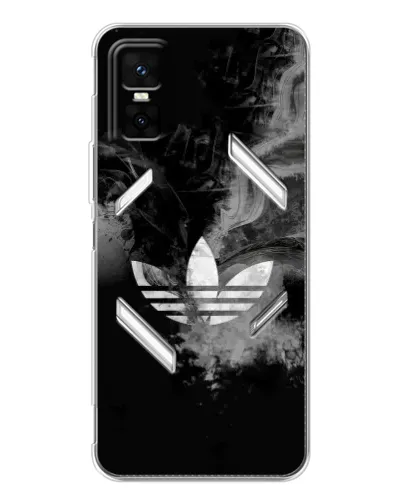 Чехол для Infinix GT 30 Pro с картинкой «Абстрактный дым Adidas»