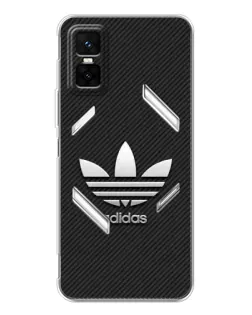 Чехол для Infinix GT 30 Pro с картинкой «Adidas Карбоновая текстура»