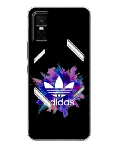 Чехол для Infinix GT 30 Pro с картинкой «Взрыв красок Adidas»