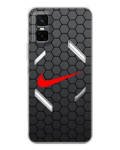 Чехол для Infinix GT 30 Pro с картинкой «Nike — карбоновая сетка»