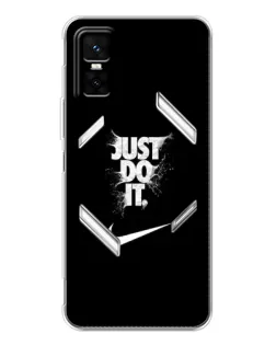 Чехол для Infinix GT 30 Pro с картинкой «Текстовый принт Nike»
