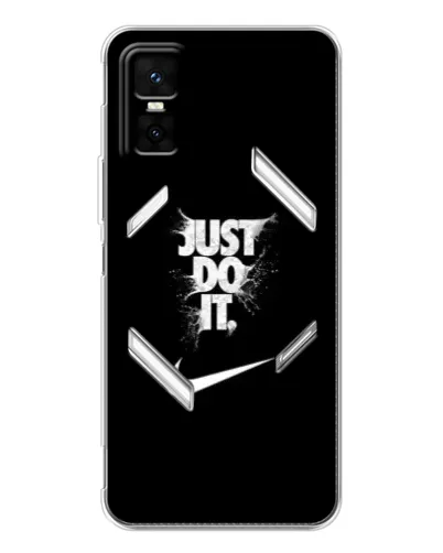Чехол для Infinix GT 30 Pro с картинкой «Текстовый принт Nike»