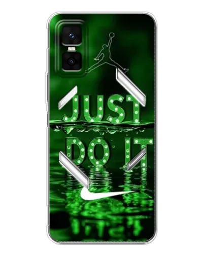 Чехол для Infinix GT 30 Pro с картинкой «Зеленый неоновый Nike»