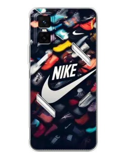 Чехол для Infinix GT 30 Pro с картинкой «Коллекция кроссовок Nike»