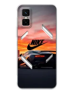 Чехол для Infinix GT 30 Pro с картинкой «Nike и суперкар»
