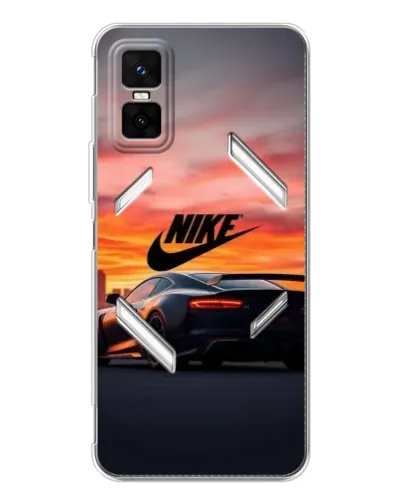 Чехол для Infinix GT 30 Pro с картинкой «Nike и суперкар»