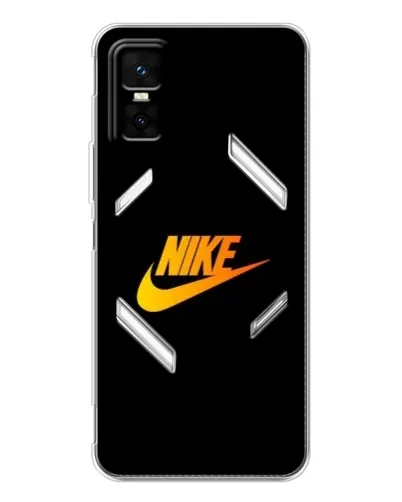 Чехол для Infinix GT 30 Pro с картинкой «Золотой логотип Nike»