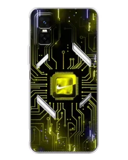 Чехол для Infinix GT 30 Pro с картинкой «Nike — золотая искра»
