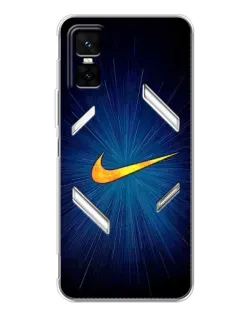 Чехол для Infinix GT 30 Pro с картинкой «Синий пульс Nike»
