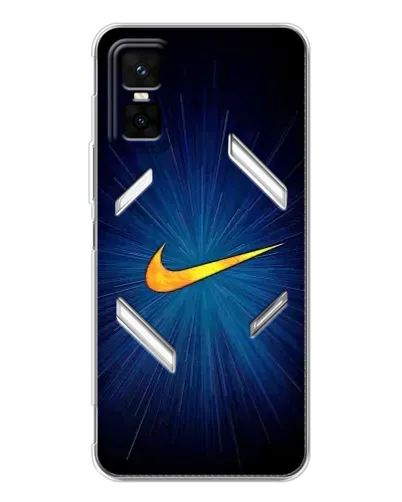 Чехол для Infinix GT 30 Pro с картинкой «Синий пульс Nike» Чехол для Infinix GT 30 Pro с картинкой «Синий пульс Nike»