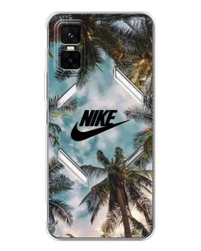 Чехол для Infinix GT 30 Pro с картинкой «Тропический принт Nike» Чехол для Infinix GT 30 Pro с картинкой «Тропический принт Nike»
