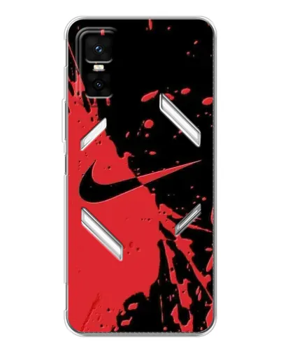 Чехол для Infinix GT 30 Pro с картинкой «Красные брызги Nike» Чехол для Infinix GT 30 Pro с картинкой «Красные брызги Nike»