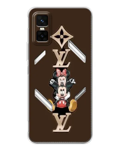 Чехол для Infinix GT 30 Pro с картинкой «LV и Микки Маус»