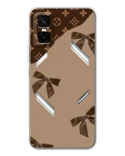 Чехол для Infinix GT 30 Pro с картинкой «LV — кофейный атлас»