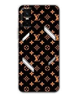 Чехол для Infinix GT 30 Pro с картинкой «Золотая монограмма LV»