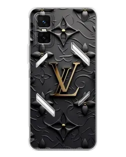 Чехол для Infinix GT 30 Pro с картинкой «Кожаная текстура LV»