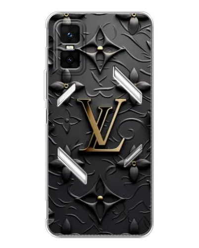 Чехол для Infinix GT 30 Pro с картинкой «Кожаная текстура LV»