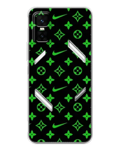 Чехол для Infinix GT 30 Pro с картинкой «Неоновый принт LV»