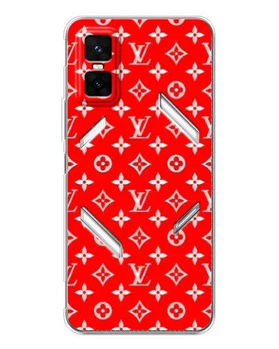 Чехол для Infinix GT 30 Pro с картинкой «Яркий паттерн LV»