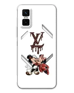 Чехол для Infinix GT 30 Pro с картинкой «LV и Микки Маус»