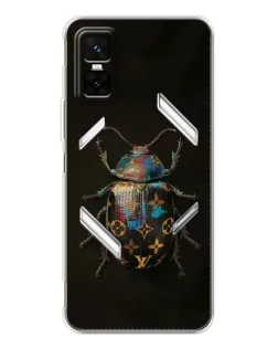 Чехол для Infinix GT 30 Pro с картинкой «LV — мраморный принт»