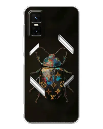 Чехол для Infinix GT 30 Pro с картинкой «LV — мраморный принт»