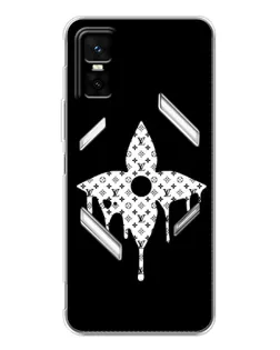 Чехол для Infinix GT 30 Pro с картинкой «Цветочная монограмма»
