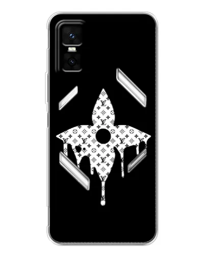 Чехол для Infinix GT 30 Pro с картинкой «Цветочная монограмма»